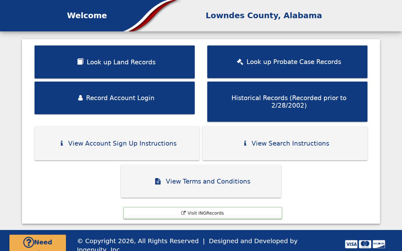 Lowndes County probate records online search service